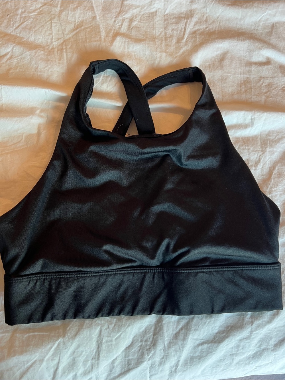 Fabletics Black Racerback Sports Bralette